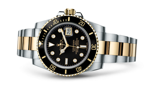 Rolex Submariner Date Rolesor / Black-Diamond : Ref Number 116613LN-0003