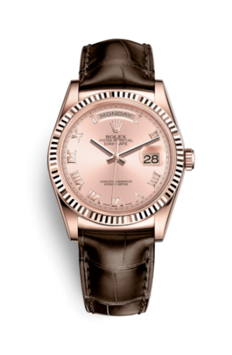 Rolex Day-Date 36 Everose / Strap / Pink Roman : Ref Number 118135-0067