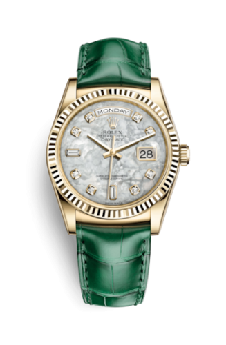Rolex Day-Date 36 Yellow Gold / Strap / MOP Diamonds : Ref Number 118138-0143.