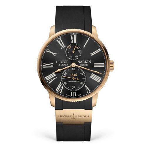 Ulysse Nardin Marine Torpilleur Rose Gold / Black / Rubber : Ref Number 1182-310-3/42