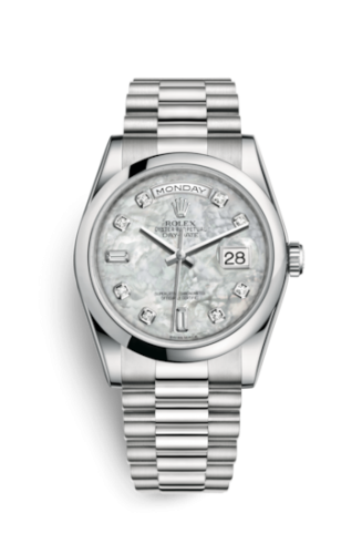 Rolex Day-Date 36 Platinum Domed / President / MOP : Ref Number 118206-0045