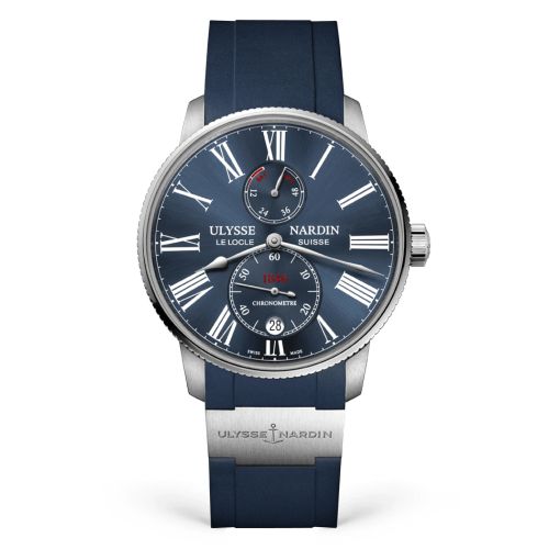 Ulysse Nardin Marine Torpilleur Stainless Steel / Blue / Rubber : Ref Number 1183-310-3/43