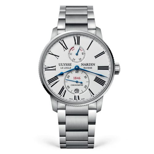 Ulysse Nardin Marine Torpilleur Stainless Steel / White / Bracelet : Ref Number 1183-310-7M/40