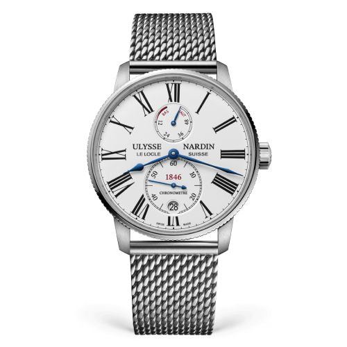 Ulysse Nardin Marine Torpilleur Stainless Steel / White / Mesh : Ref Number 1183-310-7MIL/40