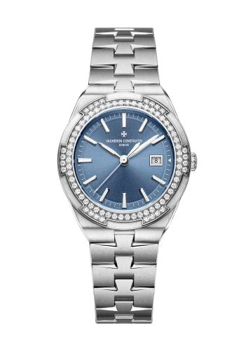 Vacheron Constantin Overseas Quartz Stainless Steel / Diamond / Blue : Ref Number 1205V/100A-B590