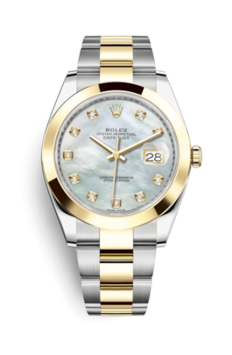 Rolex Datejust 41 Rolesor Yellow Smooth / Oyster / MOP : Ref Number 126303-0017