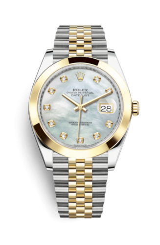 Rolex Datejust 41 Rolesor Yellow Smooth / Jubilee / MOP : Ref Number 126303-0018