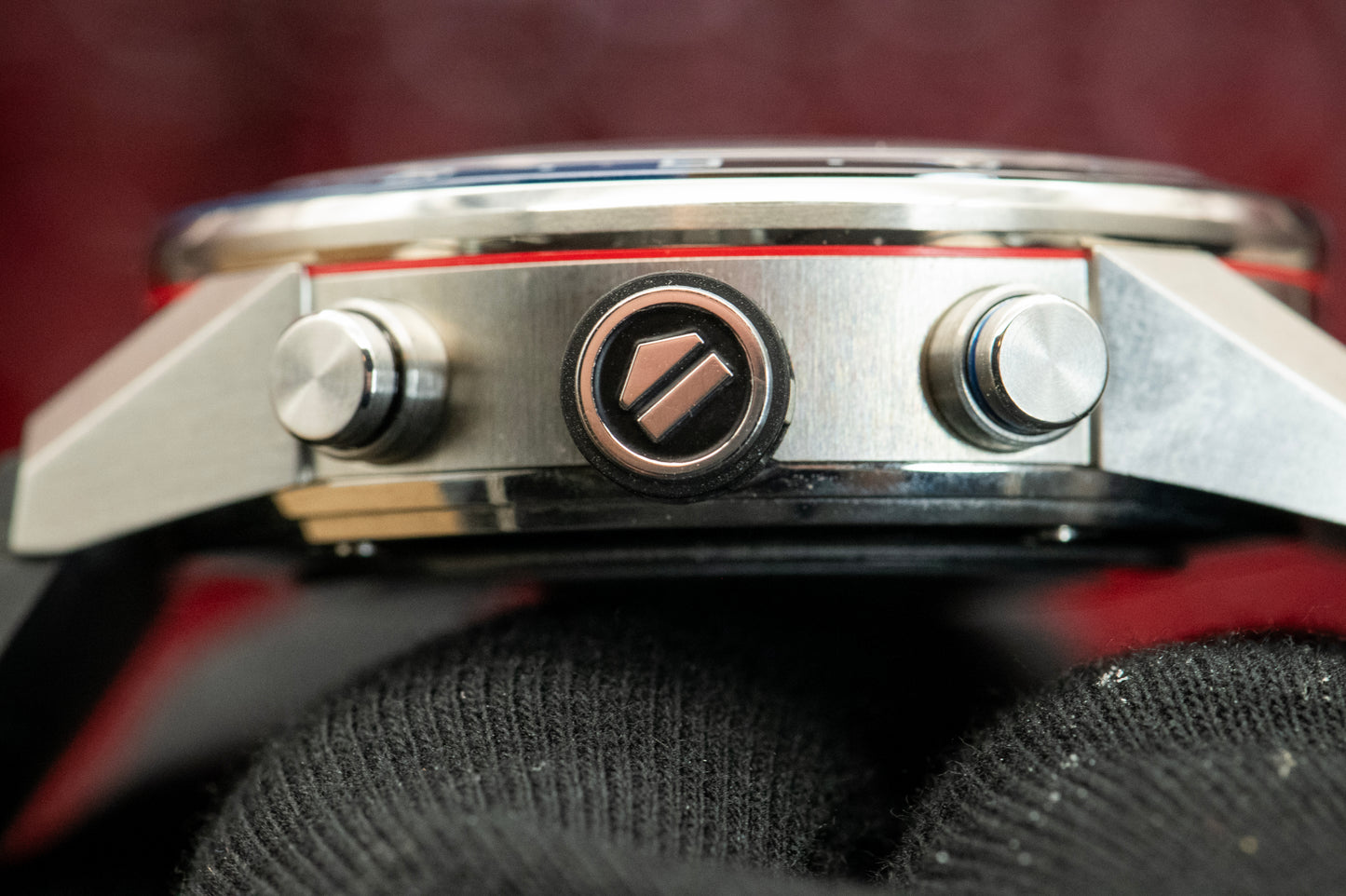 TAG Heuer Carrera Calibre Heuer 02 Batman Bezel GMT Skeleton Dial Rubber Strap Ref CBG2A1Z.FT6157 Box And Papers