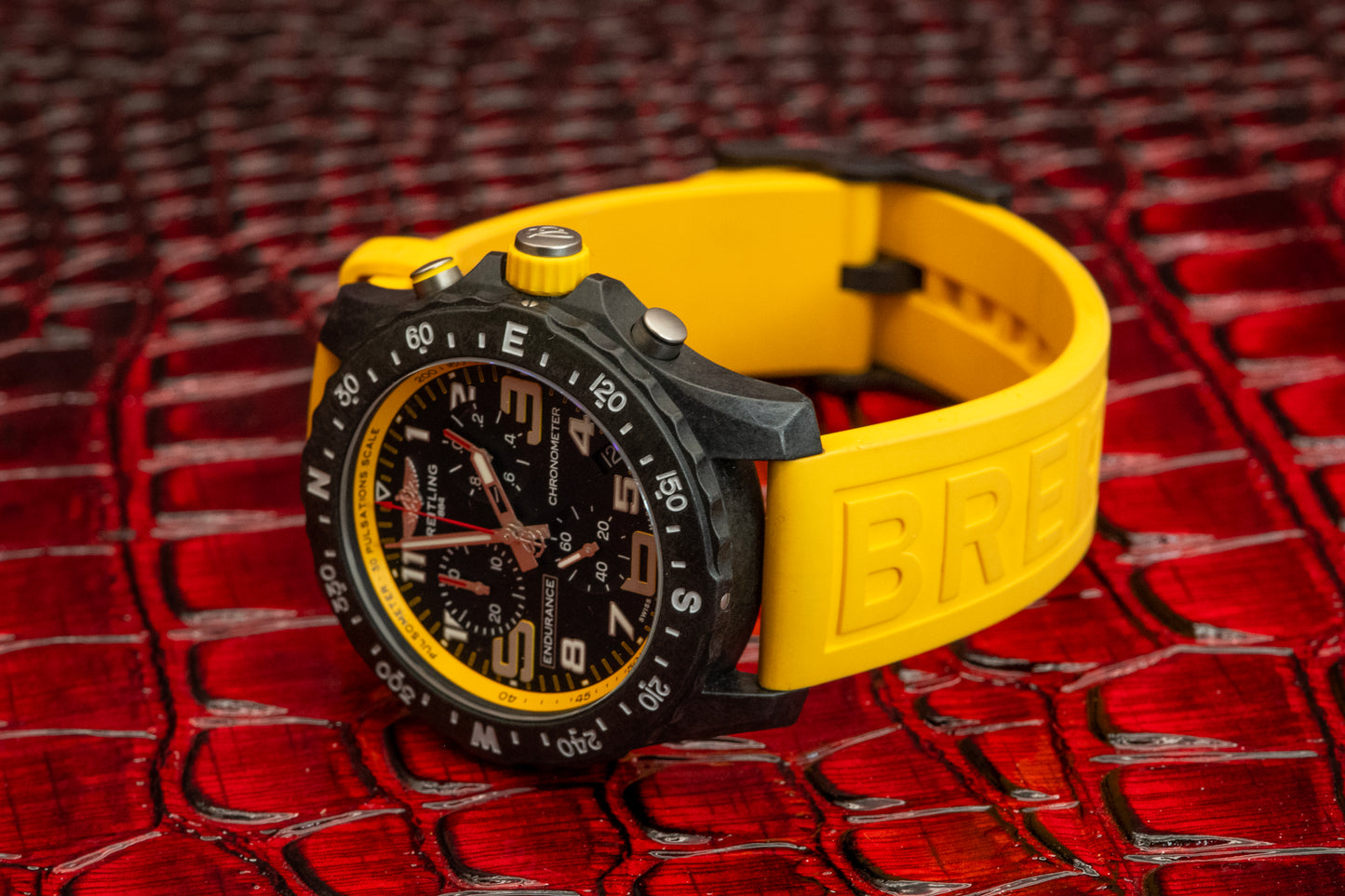 Breitling Endurance Pro Yellow Box And Electronic Papers Under Warranty Ref X82310A41B1S1