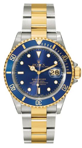 Rolex Submariner Date 16613 Blue Tritium : Ref Number 16613 Blue SuperLuminova