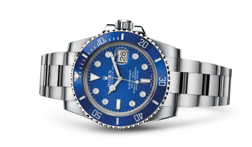Rolex Submariner Date White Gold / Blue - Diamond : Ref Number 116619lb-0002