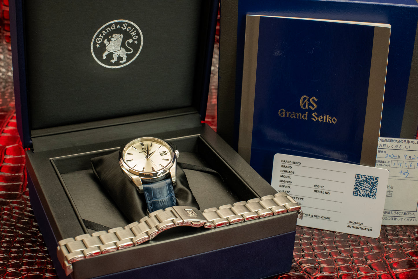 Grand Seiko Heritage Collection Timepiece 40m 2020 Box And Papers Extra Strap Ref SBGP009