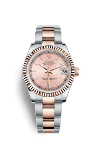 Rolex Datejust 31 Rolesor Everose Fluted / Oyster / Pink : Ref Number 178271-0001