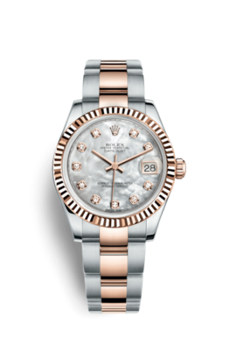 Rolex Datejust 31 Rolesor Everose Fluted / Oyster / MOP : Ref Number 178271-0058