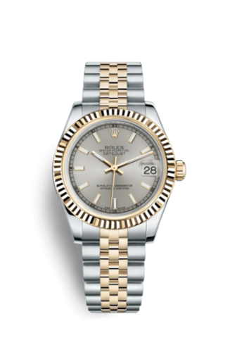 Rolex Datejust 31 Rolesor Yellow Fluted / Jubilee / Silver : Ref Number 178273-0030