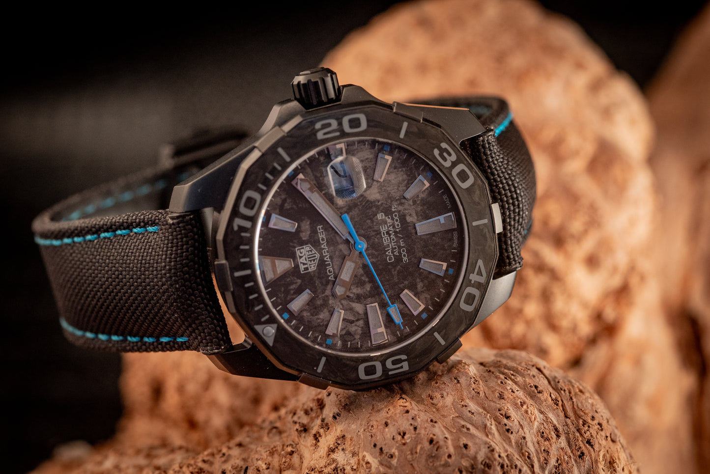 TAG Heuer Aquaracer Carbon Titanium Ref WBD218C.FC6447 Box And Papers