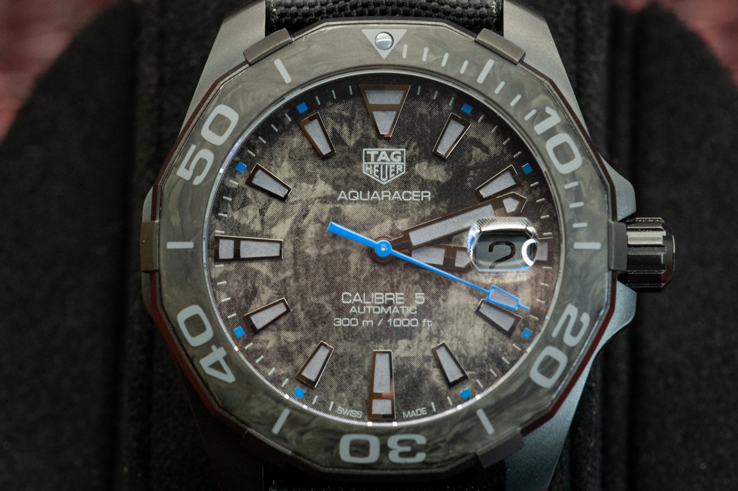 TAG Heuer Aquaracer Carbon Titanium Ref WBD218C.FC6447 Box And Papers