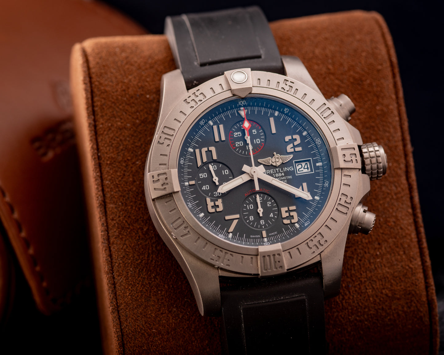 Breitling Avenger Bandit Titanium Ref Number E1338310/M534 Box And Papers 2 Additional Straps