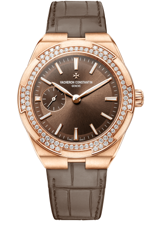 Vacheron Constantin Overseas Small Pink Gold / Brown / Alligator : Ref Number 2305V/000R-B434