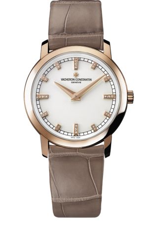 Vacheron Constantin Traditionnelle Quartz Pink Gold / Silver : Ref Number 25155/000R-9585