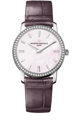 Vacheron Constantin Traditionnelle Quartz White Gold / Diamond / MOP : Ref Number 25558/000G-9830