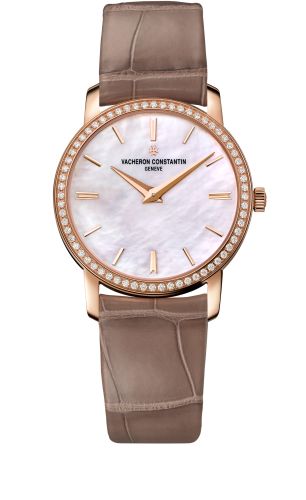 Vacheron Constantin Traditionnelle Quartz Pink Gold / Diamond / MOP : Ref Number 25558/000R-B156