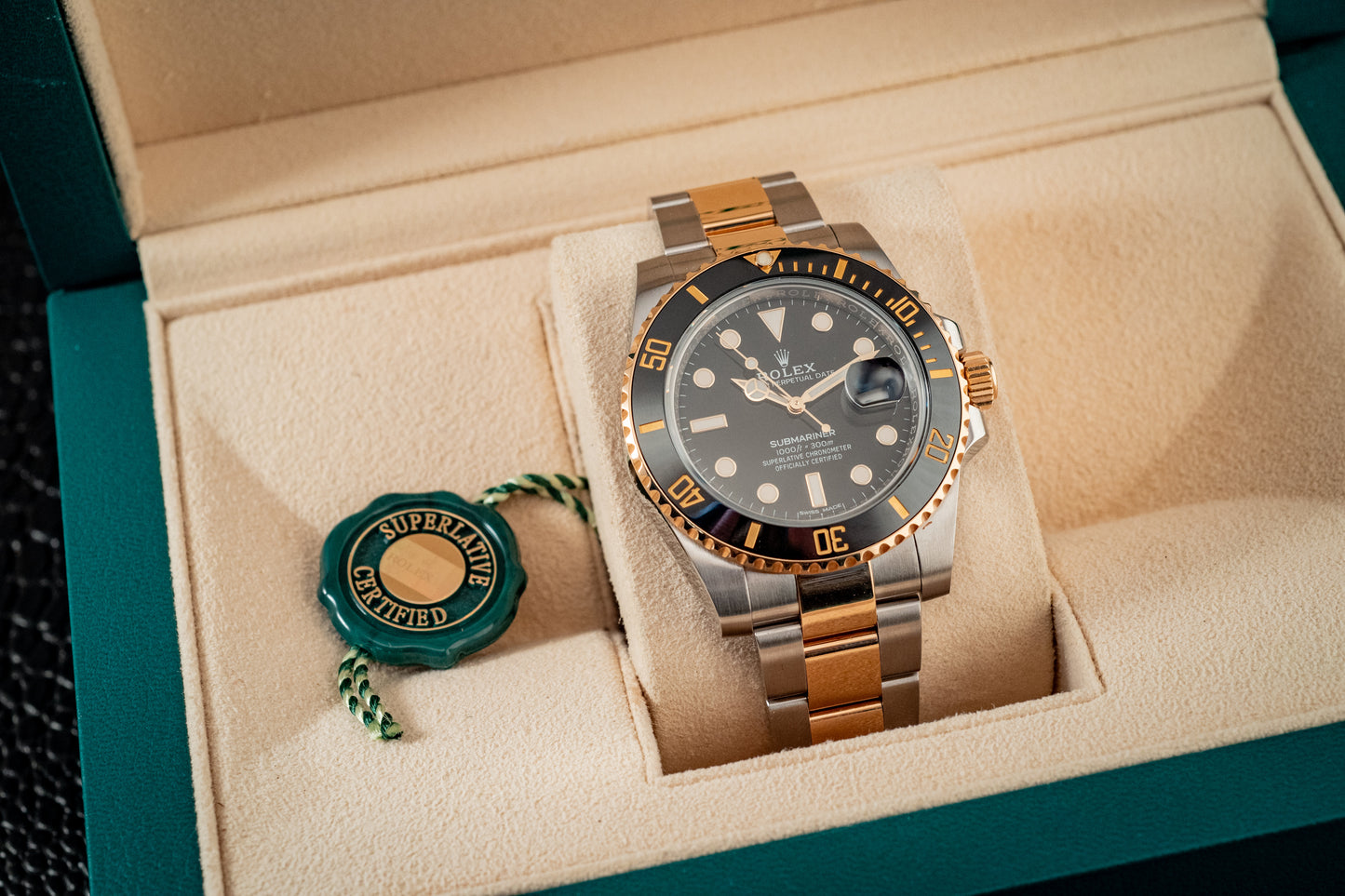 Rolex Two Tone Submariner Date 2018 40mm Box and Papers Ref 116613LN