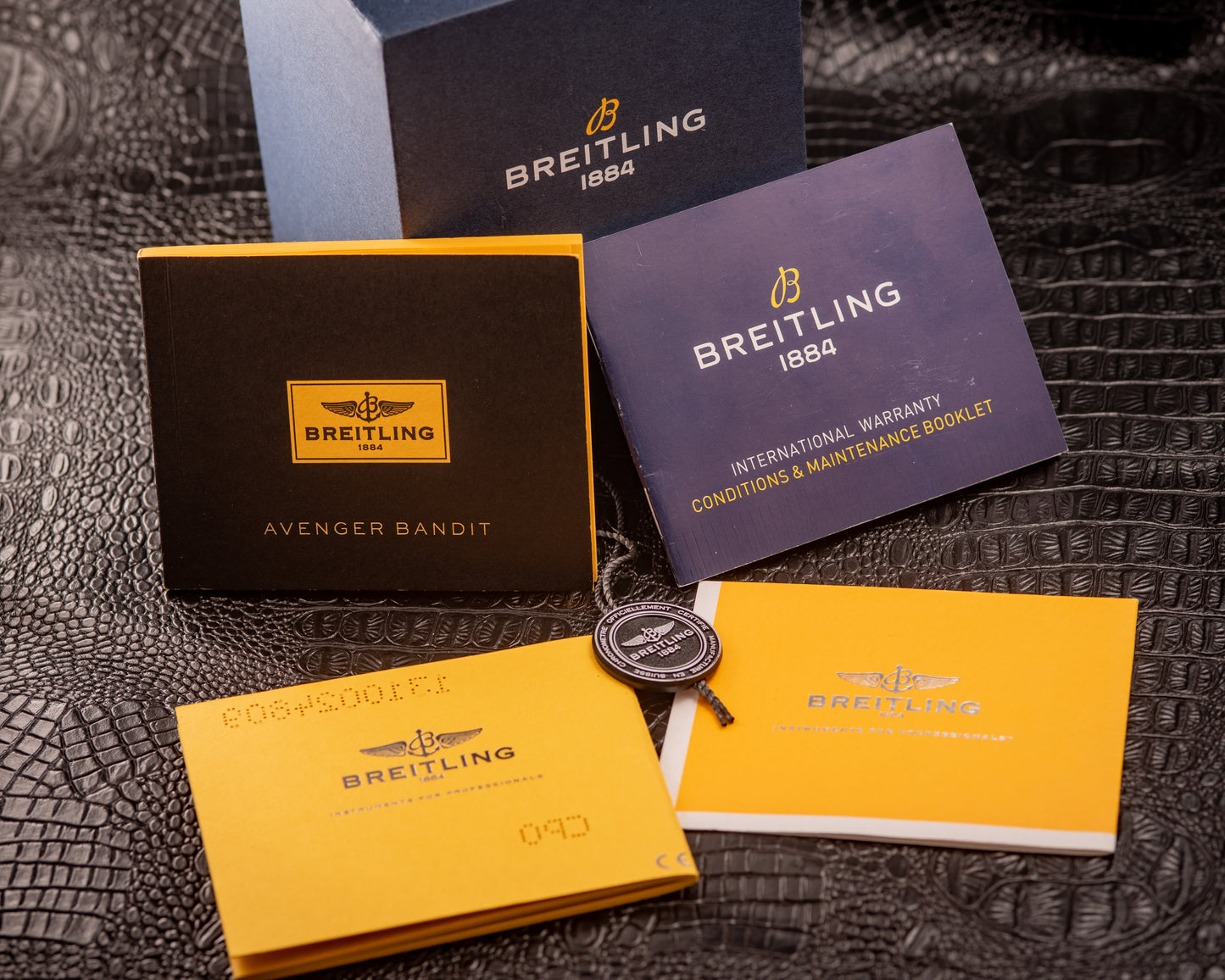 Breitling Avenger Bandit Titanium Ref Number E1338310/M534 Box And Papers 2 Additional Straps