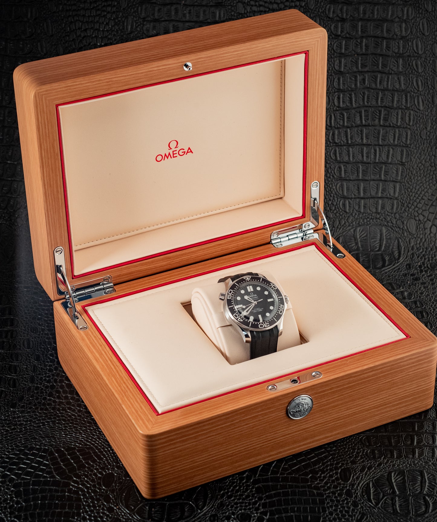 Omega July 2025 Seamaster Diver Black Wave Dial Box And Papers Ref 210.32.42.20.01.003
