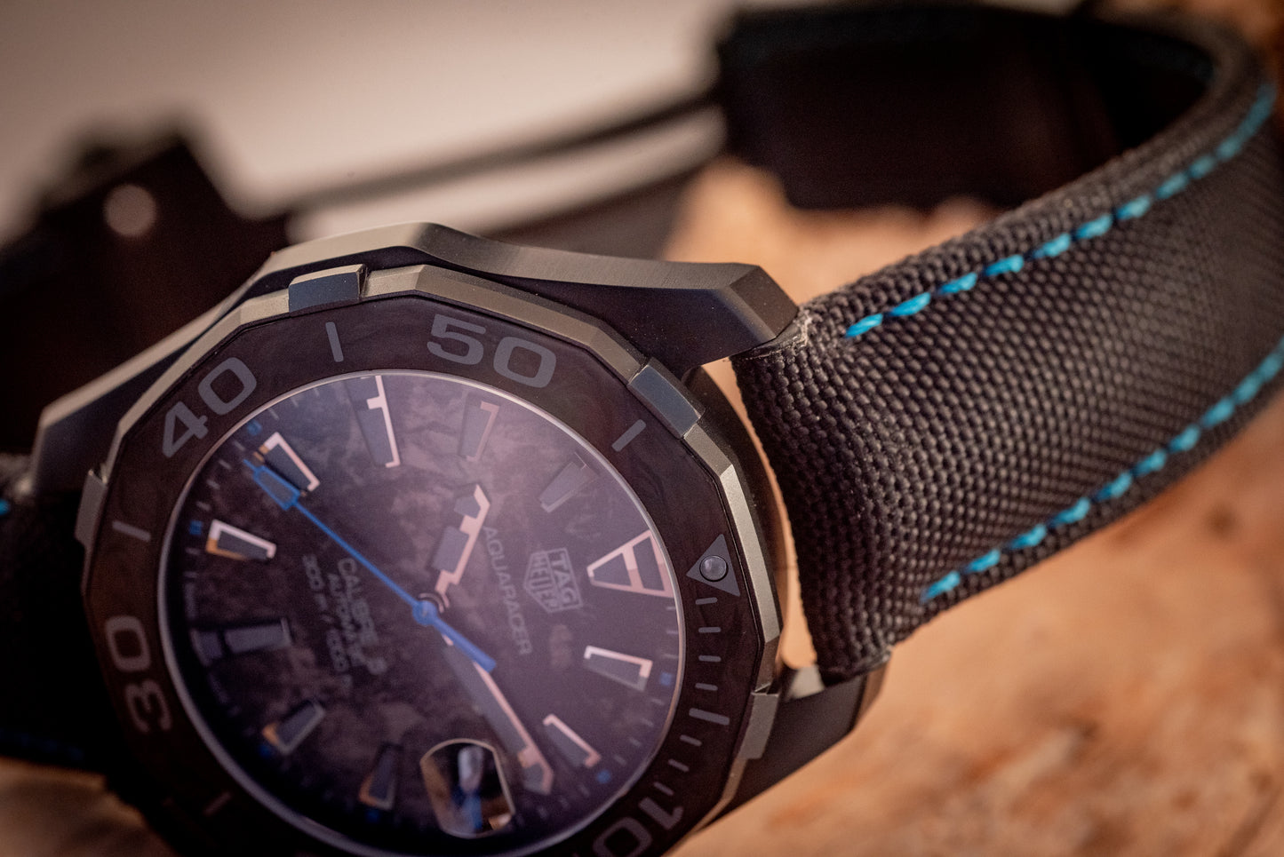 TAG Heuer Aquaracer Carbon Titanium Ref WBD218C.FC6447 Box And Papers