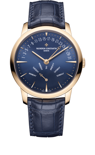 Vacheron Constantin Patrimony Retrograde Day-Date Pink Gold / Blue : Ref Number 4000U/000R-B516