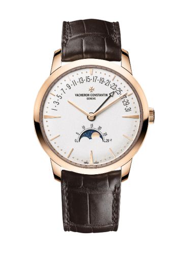 Vacheron Constantin Patrimony Moon Phase and Retrograde Date Pink Gold / Silver : Ref Number 4010U/000R-B329