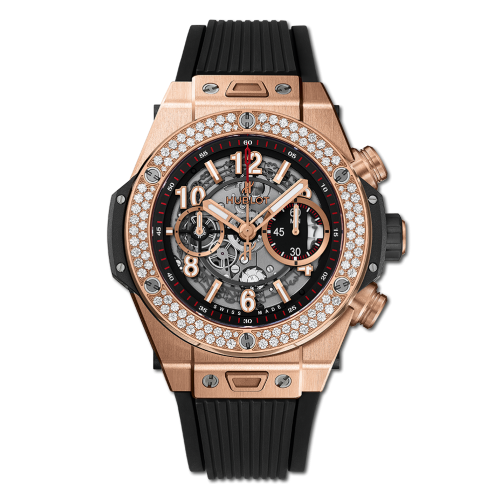 Hublot Big Bang Unico 45 King Gold / Diamonds / Black : Ref Number 411.OX.1180.RX.1104