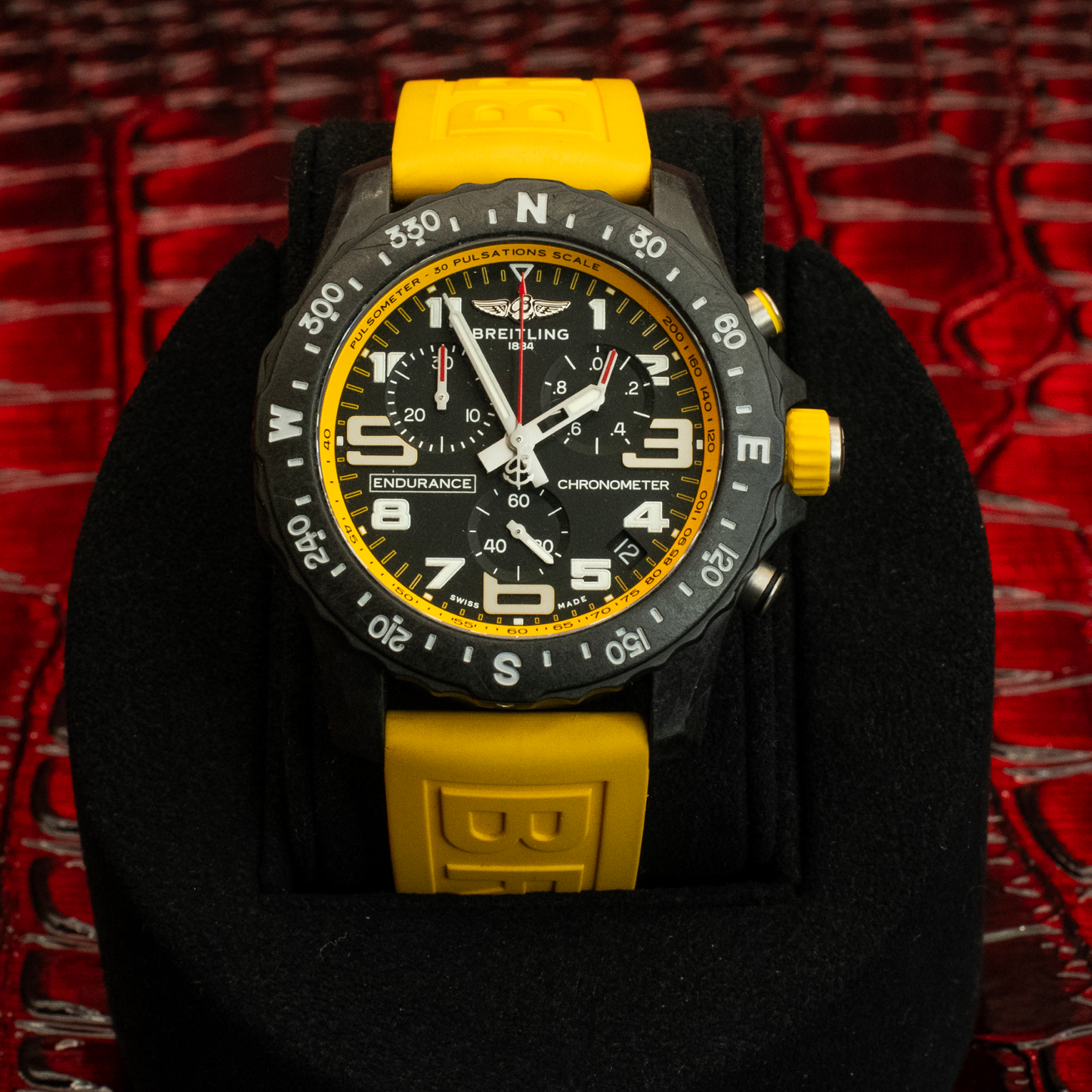 Breitling Endurance Pro Yellow Box And Electronic Papers Under Warranty Ref X82310A41B1S1
