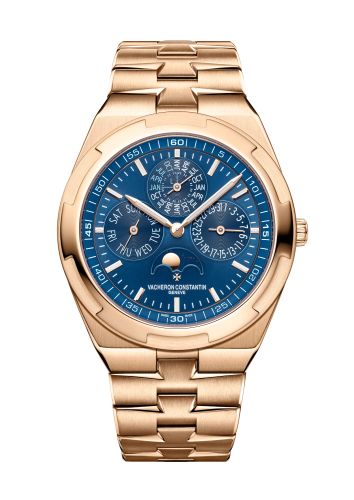 Vacheron Constantin Overseas Ultra-Thin Perpetual Calendar Pink Gold / Blue / Bracelet : Ref Number 4300V/120R-B509