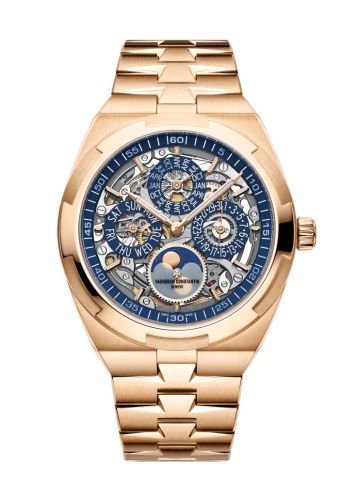Vacheron Constantin Overseas Ultra-Thin Perpetual Calendar Pink Gold / Skeleton / Bracelet : Ref Number 4300V/120R-B642