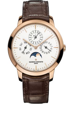 Vacheron Constantin Patrimony Perpetual Calendar Pink Gold / Silver : Ref Number 43175/000R-9687