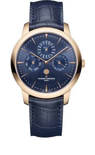 Vacheron Constantin Patrimony Perpetual Calendar Pink Gold / Blue : Ref Number 43175/000R-B519