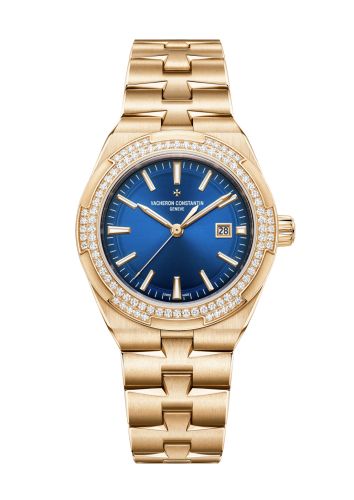 Vacheron Constantin Overseas Automatic 35 Pink Gold - Diamond / Blue / Bracelet : Ref Number 4605V/200R-B978