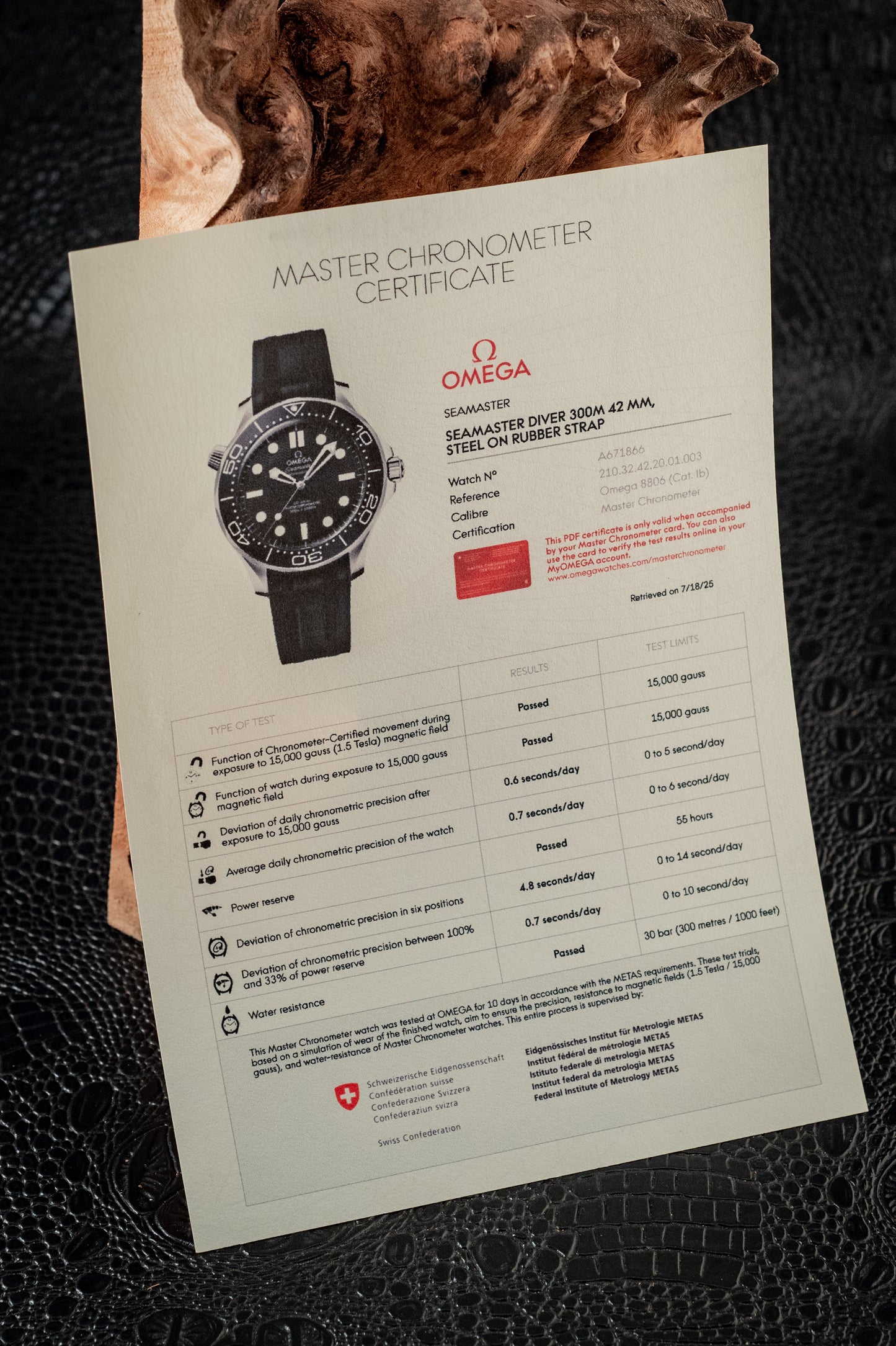 Omega July 2025 Seamaster Diver Black Wave Dial Box And Papers Ref 210.32.42.20.01.003