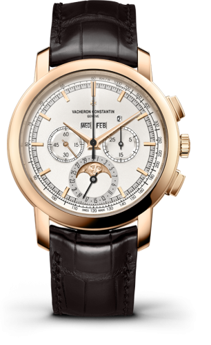 Vacheron Constantin Traditionnelle Chronograph Perpetual Calendar Pink Gold / Silver : Ref Number 5000T/000R-B304