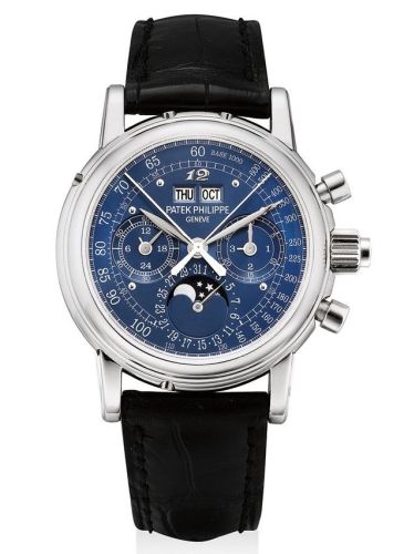 Patek Philippe Perpetual Calendar Split Seconds Chronograph 5004P Blue Eric Clapton : Ref Number 5004P-064