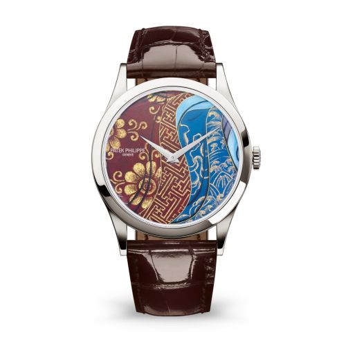 Patek Philippe Calatrava 5077P Bhutan Textiles : Ref Number 5077P-102