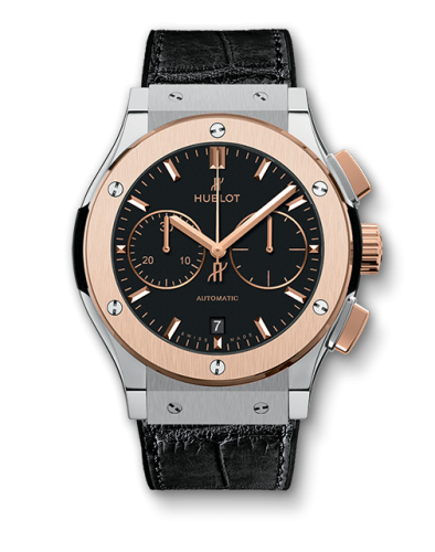 Hublot Classic Fusion 45 Chronograph Titanium / King Gold / Black : Ref Number 521.NO.1181.LR