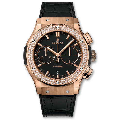 Hublot Classic Fusion 45 Chronograph King Gold / Diamonds : Ref Number 521.OX.1181.LR.1104