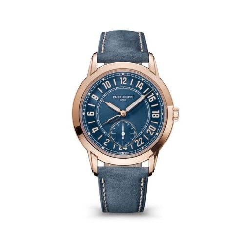 Patek Philippe Calatrava Travel Time 24-Hour Rose Gold / Blue : Ref Number 5224R-001
