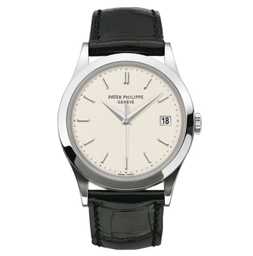 Patek Philippe Calatrava 5296G White Gold / Silver : Ref Number 5296G-010