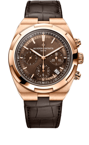 Vacheron Constantin Overseas Chronograph Pink Gold / Brown / Bracelet : Ref Number 5500V/000R-B435