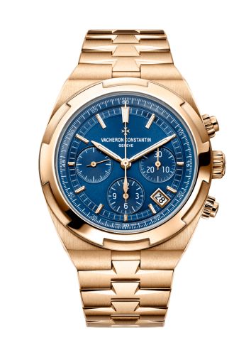 Vacheron Constantin Overseas Chronograph Pink Gold / Blue / Bracelet : Ref Number 5500V/110R-B952