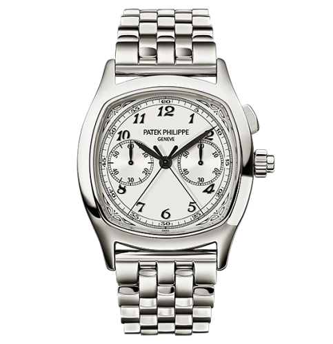 Patek Philippe Split-Seconds Chronograph 5950 Stainless Steel / Silver / Bracelet : Ref Number 5950/1A-001